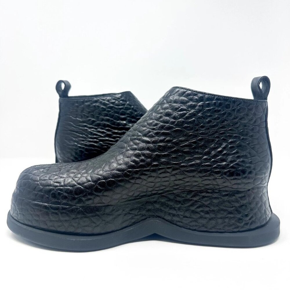 $1190 MSRP- Alexander McQueen 810433WIACE Men's Dumbo Grain High Top Shoes